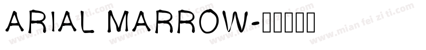 ARIAL MARROW字体转换